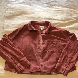 American Eagle corduroy button up shirt